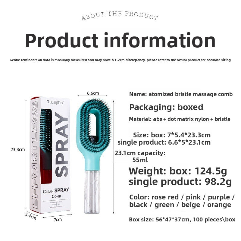 TOREA Spray Detangling Hair Brush